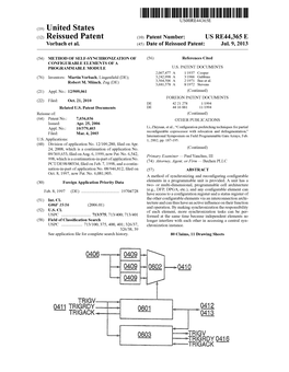 (19) United States (12) Reissued Patent (10) Patent Number: US RE44,365 E Vorbach Et Al