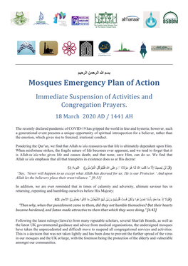 Mosques Emergency Plan of Action