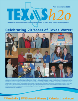 Celebrating 20 Years of Texas Water!