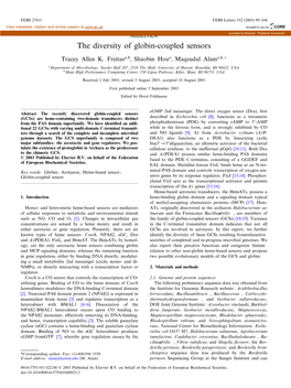 The Diversity of Globin-Coupled Sensors