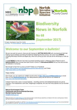 Biodiversity News in Norfolk