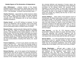 Notable Signers of the Declaration of Independence John Witherspoon