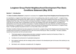 Basic Conditions Statement (May 2019)