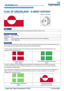 FLAG of GREENLAND - a BRIEF HISTORY Where in the World