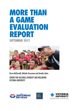 Than a Game Evaluation Report September 2012