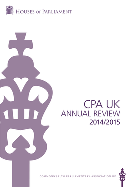 Cpa Uk Annual Review 2014/2015 Cpa Uk Annual Review 2014/2015 1