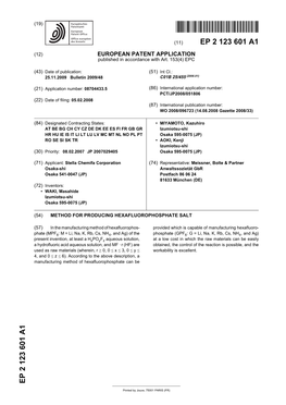 Method for Producing Hexafluorophosphate Salt