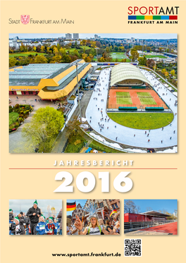 Jahresbericht 2016 Des Sportamtes