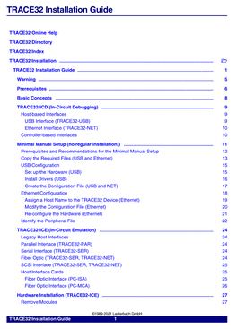 TRACE32 Installation Guide