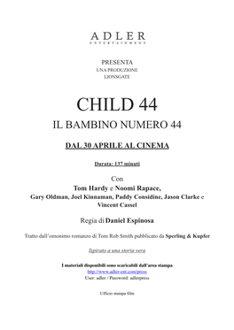 Child 44 Il Bambino Numero 44