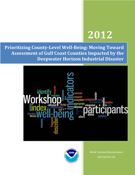 Moving Toward Assessment of Gulf Coast Counties Impacted by the Deepwater Horizon Industrial Disaster