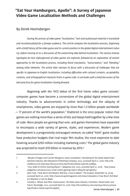 A Survey of Japanese Video Game Localization Methods and Challenges