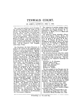 Tynwald Court. St