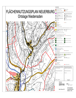 FLÄCHENNUTZUNGSPLAN NEUERBURG Ortslage Niederraden