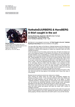 Nathaliedjurberg & Hansberg a Thief Caught in The