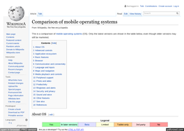 Comparison of Mobile Operating Systems