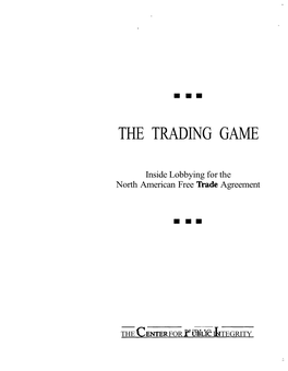 The Trading Game