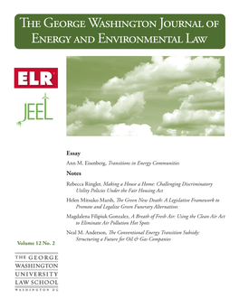 The George Washington Journal of Energy and Environmental Law