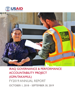 Iraq Governance & Performance Accountability Project (Igpa/Takamul)