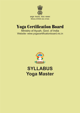 SYLLABUS Yoga Master Yoga Certification Board