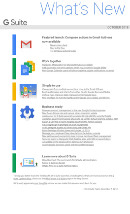 Featured Launch: Compose Actions in Gmail Add-Ons Now Available Work