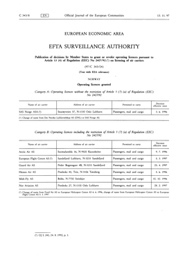 Efta Surveillance Authority