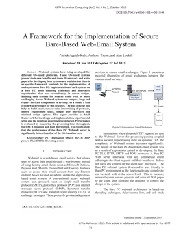 A Framework for the Implementation of Secure Bare-Based Web-Email System