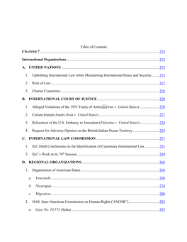 CHAPTER 7 International Organizations