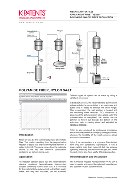 (Nylon) Fiber Production