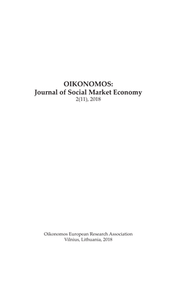 OIKONOMOS Journal of Social Market Economy 2(11), 2018.Pdf