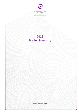 2016 Trading Summary