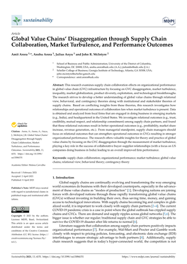 Global Value Chains' Disaggregation Through Supply Chain