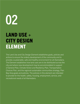 Land Use + City Design Element