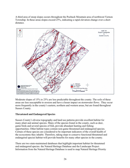 26 a Third Area of Steep Slopes Occurs Throughout the Pochuck Mountain