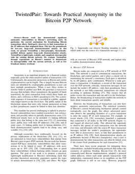 Twistedpair: Towards Practical Anonymity in the Bitcoin P2P Network