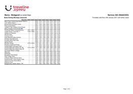 Timetable 303NAA3