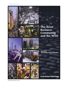 The Asian Business Community and the WTO