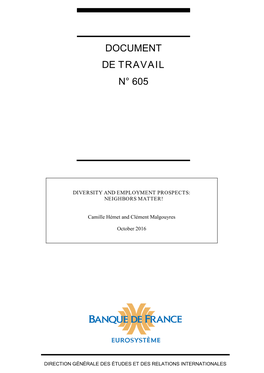 Document De Travail N°