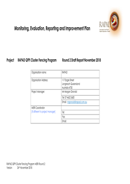 RAPAD QFPI Cluster Fencing MERI Round 2