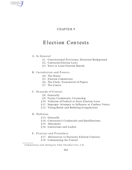 Election Contests
