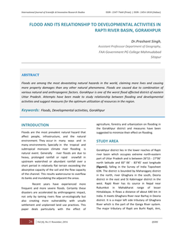 Flood and Its Relationship to Developmental Activities in Rapti River Basin, Gorakhpur