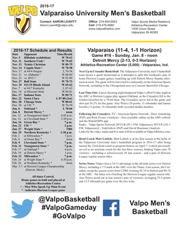 @Valpobasketball Valpo Men's Basketball #Valpogameday