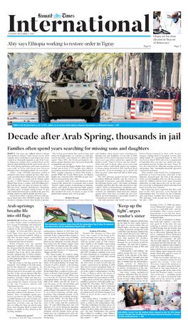 Decade After Arab Spring, Thousands in Jail