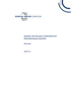 Energy Retailers Comparative Performance Report