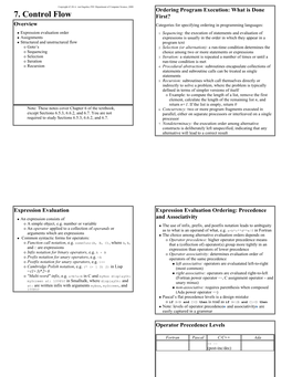 7. Control Flow First?