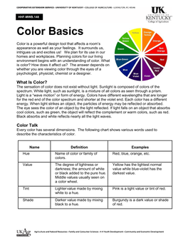 Color Basics