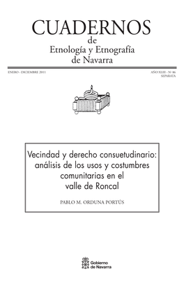 De Etnología Y Etnografía De Navarra