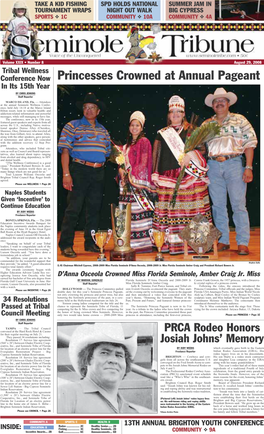 Princesses Crowned at Annual Pageant in Its 15Th Year by CHRIS JENKINS Staff Reporter MARCO ISLAND, Fla