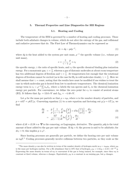 –1– 5. Thermal Properties and Line Diagnostics for HII Regions 5.1