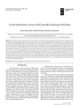 A New Bathymetric Survey of the Suwałki Landscape Park Lakes